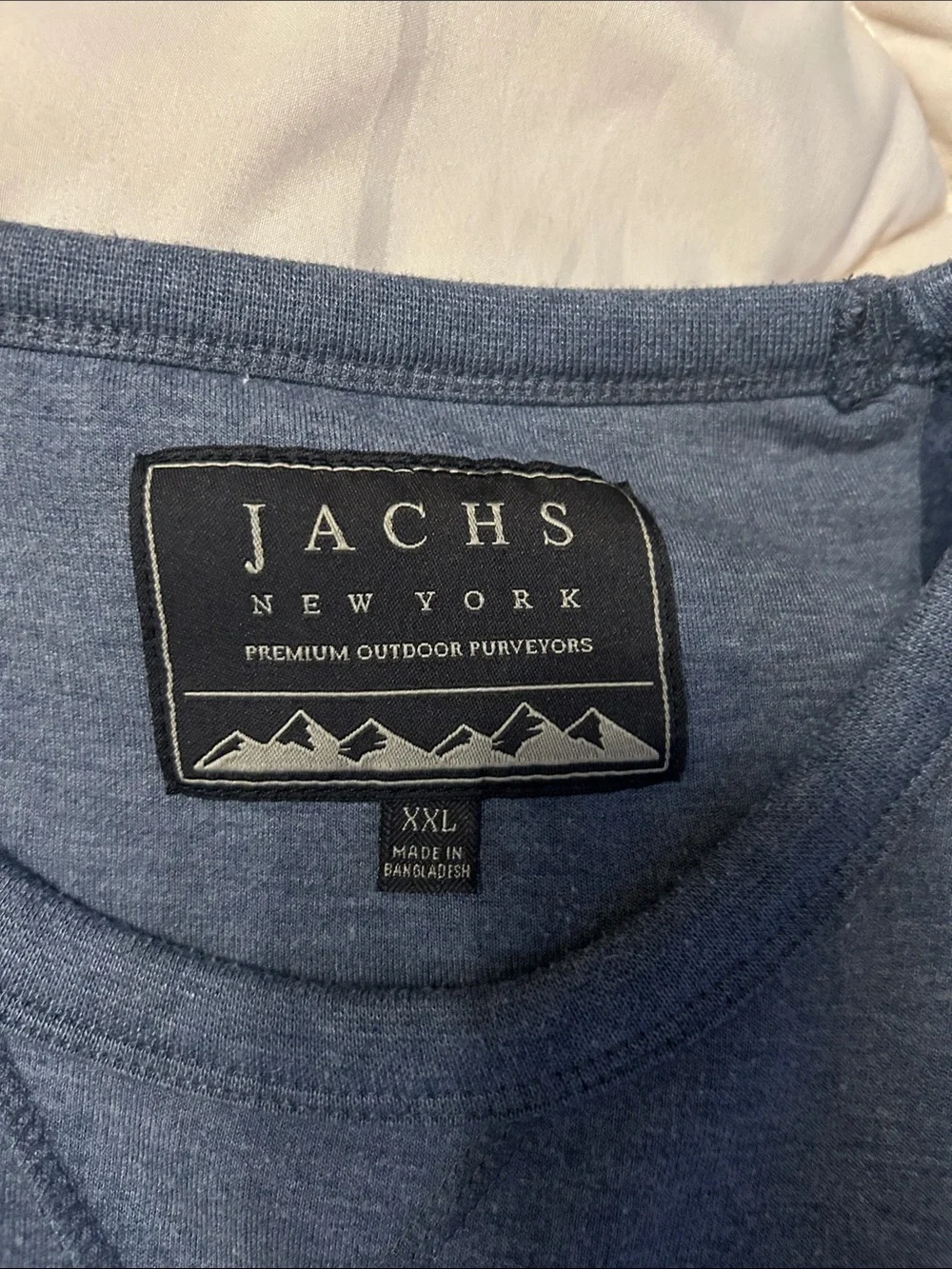 Jacks New York Men's Crewneck premium outdoor Sweatshirt Slate Blue Relaxed Fit